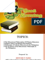 Filipino Educators and Thier Philosophies