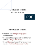 Class 2-Introduction To 8085 Microprocessor PDF