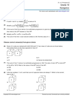 Grade 10 Canadian Math Kangaroo Contest Sample Paper