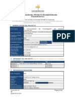 Formato Presentacion de Propuesta Investigación