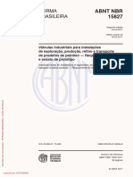 NBR15827 - 03.2011 - Válvulas Industriais para Instalações