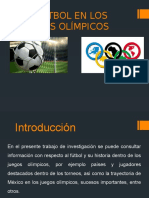 El Fútbol en Los Juegos Olímpicos