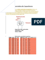 Valores Comerciales de Capacitores