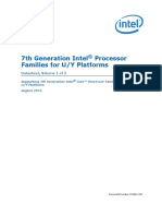 Datasheet, Vol. 1 - 7th Gen Intel® Core™ Processor U - Y-Platforms