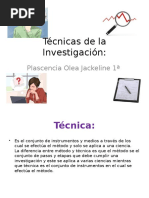 Técnicas de La Investigación