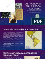 Unidad 3 Astronomía en La Época Colonial - David Felipe Barros