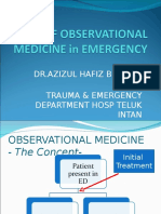 Role of Observational Medicine in Emergency