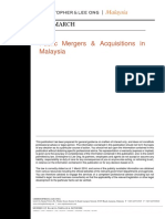 Public Mergers & Acquisitions in Malaysia