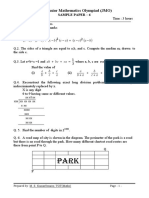 KVS JMO Sample Paper 06 With Solutions