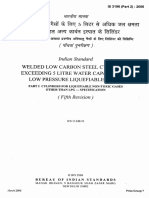 3196 Part 2 - Welded Low Carbon Steel Cylinders For LP Liquifiable Gases Other Than LPG