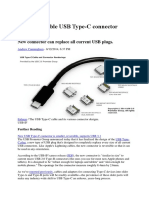 Tiny, Reversible USB Type-C Connector Finalized: New Connector Can Replace All Current USB Plugs