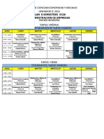 Horarios FACES Guayana Periodo II 2016