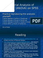 Factorial Analysis of Variance (ANOVA) On SPSS