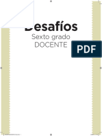 Libro para El Maestro Desafíos Matemáticos Sexto Grado