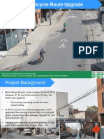 Bond Street Bike Lane Upgrade Presentation by DOT To Community Board 6 May 2016