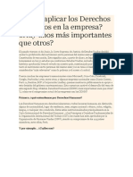 Cómo Aplicar Los Derechos Humanos en La Empresa