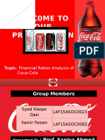 Welc0Me To OUR Presentation: Topic: Financial Ratios Analysis of