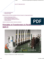 Parallel Transformer Different Conditions