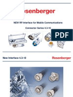 NEW RF-Interface For Mobile Communications Connector Series 4.3-10