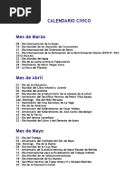 Calendario Civico