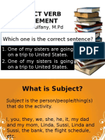 Subject Verb Agreement