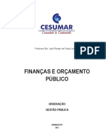 Noções de Orçamento e Finanças Públicas