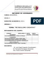 Metabolismo Oxidativo