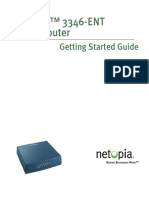 Netopia™ 3346-ENT ADSL Router: Getting Started Guide