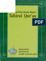 Selections From Akram Khan's Tafsirul Qur'An