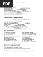 Conditionals and Time Clauses: Complete