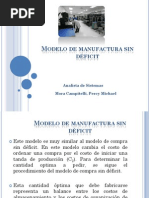 Modelo de Manufactura Sin Déficit