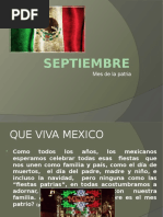 Septiembre Mes de La Patria