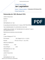 Partnership Act 1961 (Revised 1974)