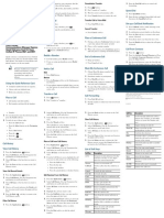 Cisco Unified Communications Manager Express Quick Reference Card For Cisco Unified IP Phones 6921 and 6941