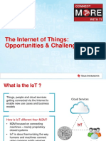 The Internet of Things: Opportunities & Challenges