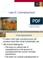 Topic 6: Unemployment: Powerpoint Slides Prepared By: Andreea Chiritescu Eastern Illinois University