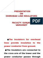 A Presentation ON Overhead Line Insulators Faculty: Gunjan Varshney