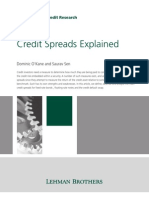 (Lehman Brothers, O'Kane) Credit Spreads Explained