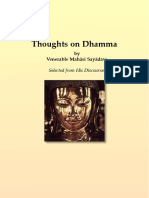 Thoughts On The Dhamma - Mahasi Sayadaw