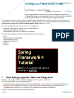 Spring 4 and Hibernate 4 Integration Tutorial Part 1