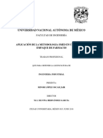 Facultad de Ingenieria, Ingenieria Industrial, Aplicación de La Metodologia Smed en Una Linea de Empaque de Farmacos, Oscar Jair Minor Lopez, Si