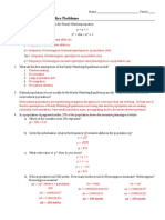 Population Genetics Problems