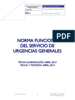 Norma Funcional Servicio de Urgencias Final