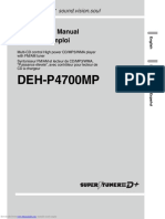 Pioneer DEH-P4700MP User Manual