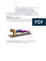 Ejercicio Abdominal La Plancha