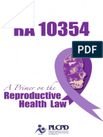 A Primer On The Reproductive Health Law PDF