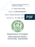 Department of English International Islamic University, Islamabad