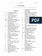 Notation:: Masonry Design