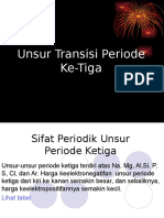 Sifat Periodik Unsur Periode Ketiga