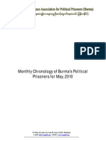 Monthly Chronology of Burma's Political Prisoners For May, 2010 (Eng)